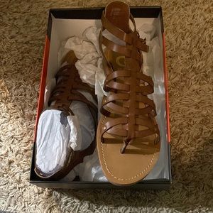 dark brown harla sandals